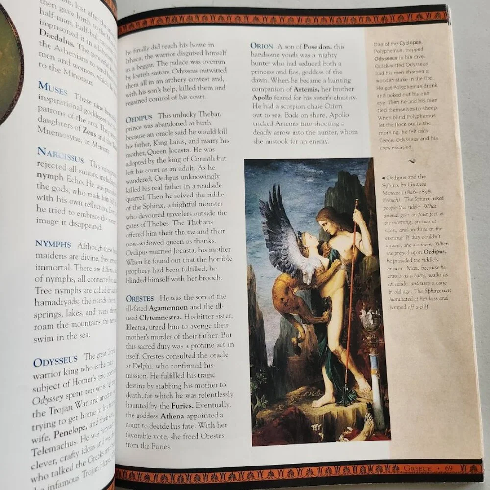 Gods, Goddesses, And Monsters Paperback Book Mythology Folklore Festivals Museum